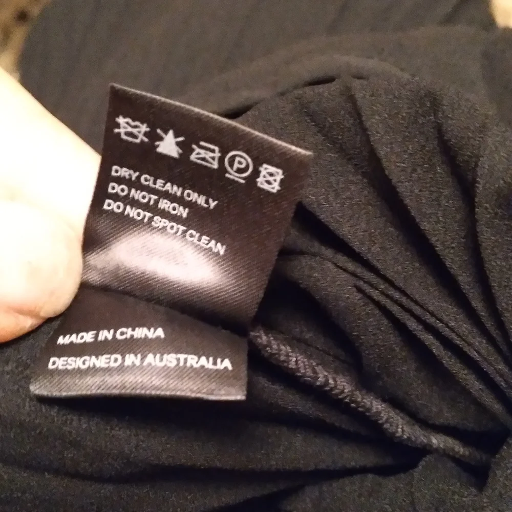 NWT - ZIMMERMANN Black Fanned Pants Wide-leg Cropped Pants, size 4 - Picture 9 of 14